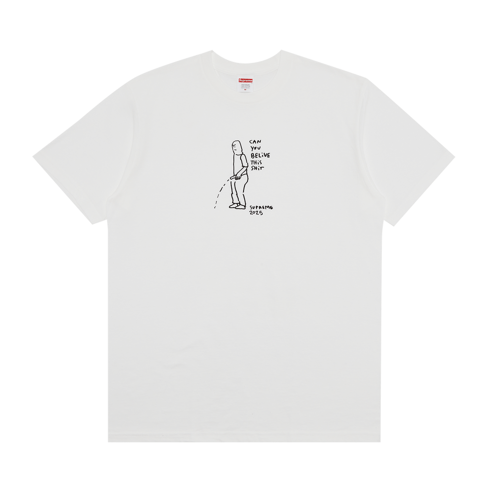 Buy Supreme Piss Tee 'White' - SS25T63 WHITE | GOAT