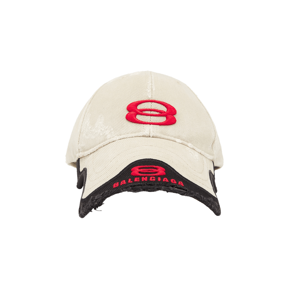 Buy Balenciaga Double Unity Cap 'Beige/Red' - 808790 410B2 2874 | GOAT