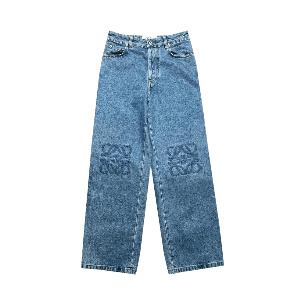 LOEWE｜JEANS (Anagram baggy jeans in denim (H526Y11W79 Anagram baggy jeans in denim Grey - LOEWE