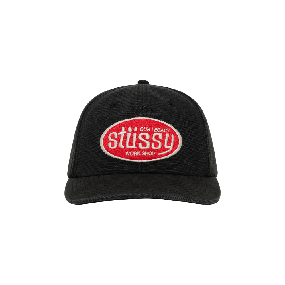 Stussy Our Legacy MID-DEPTH CAP ブラック Stussy x Our Legacy Work Shop Mid-Depth Cap Black Men's