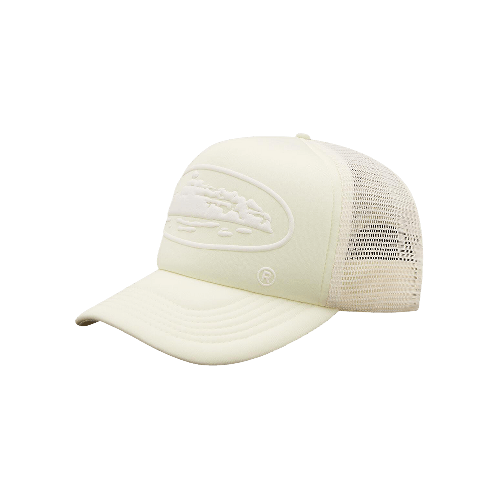 Buy Corteiz Alcatraz Puff Print Trucker Hat 'Off White