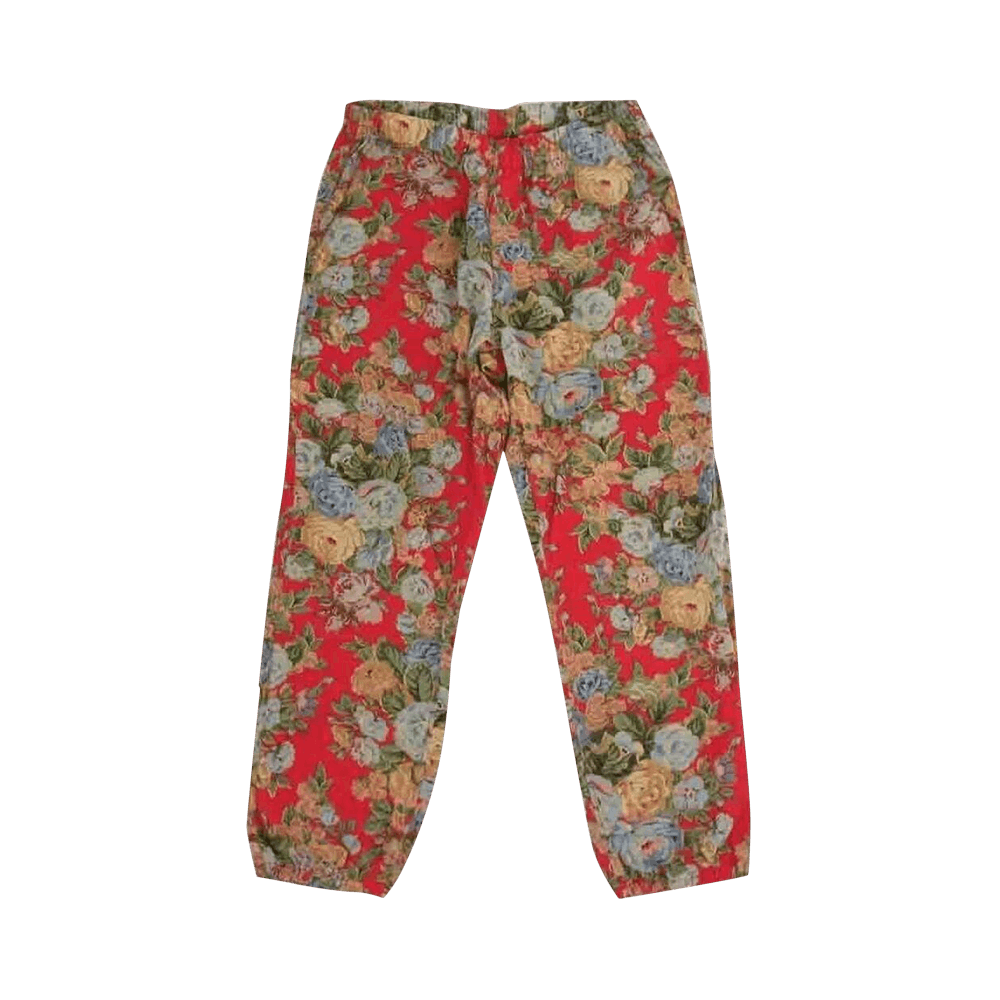 Buy Supreme Floral Pants 'Red' - 00052 1FW1405SFPR RED | GOAT