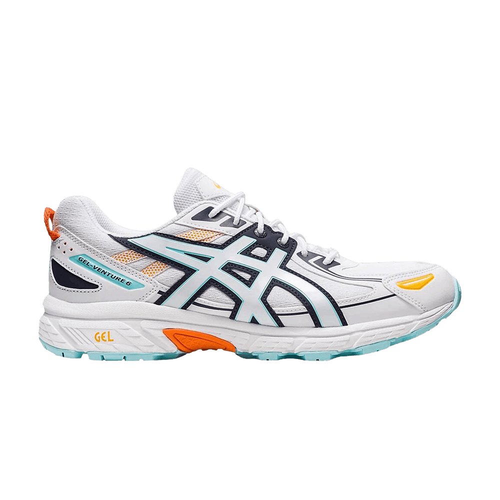 Asics Gel Venture 6 White Blue Orange