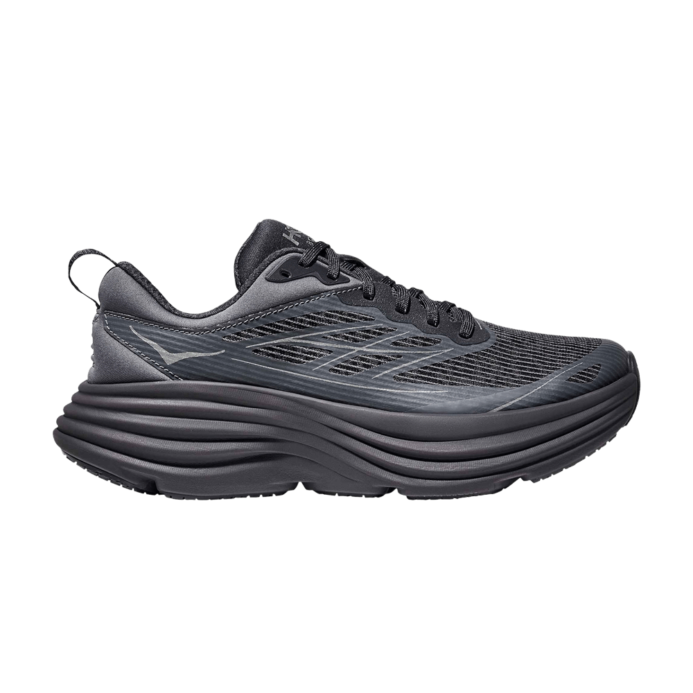 Hoka Bondi 8 Caged Stealth Tech Pack - Charcoal Grey