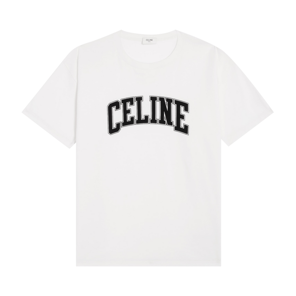 CELINE ホワイト Tシャツ セリーヌ CELINE CELINE Tシャツ RX05Z671Q 半袖 カットソー
