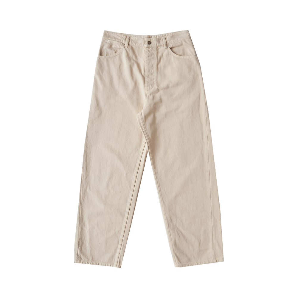 Buy Jil Sander Relaxed Denim Trouser 'Oat' - J22KA0323 J46463 262
