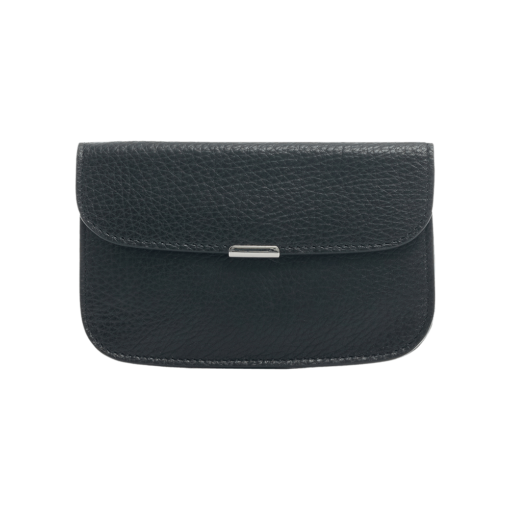 Lemaire forded coin purse ブラック Folded Coin Purse — Black – La Garçonne