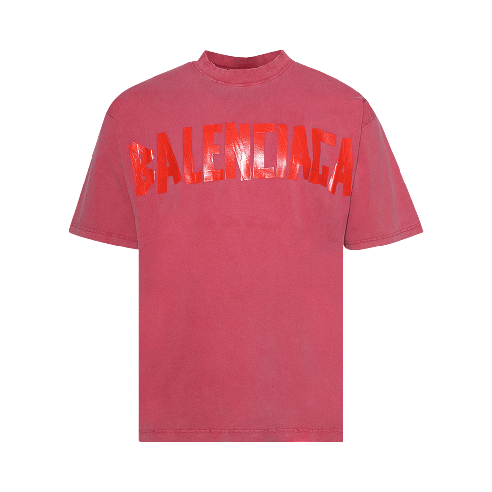 Buy Balenciaga Tape Type T-Shirt 'Raspberry' - 764235 TSVK1 5003