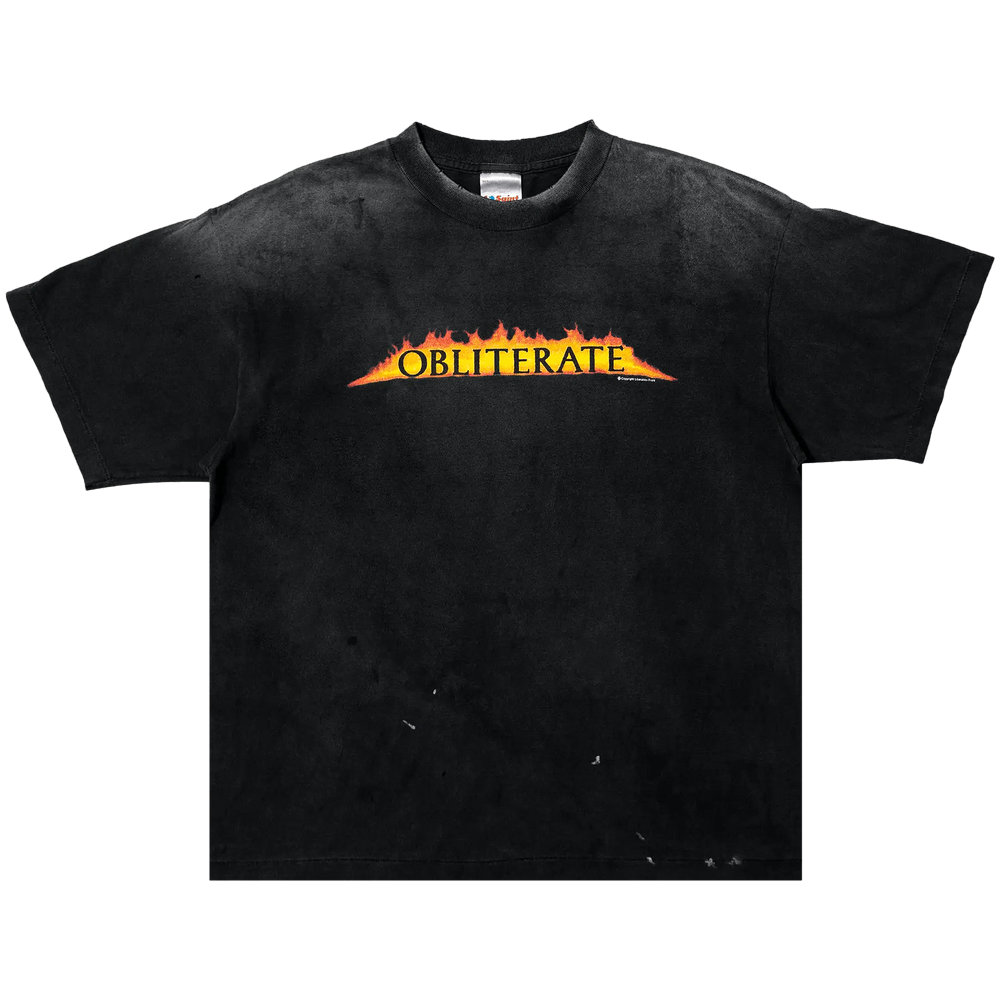 Saint Mxxxxxx Obliterate T-Shirt Black Price in India | Culture Circle