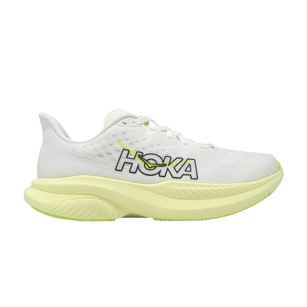 Hoka Wmns Mach 6 'white Neon Citrus'