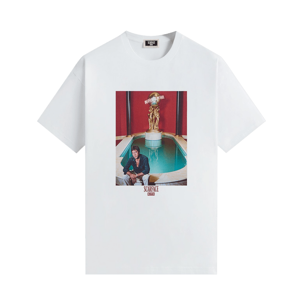 Buy Kith For Scarface Tony Fountain Tee 'White' - KHM034180 101 | GOAT