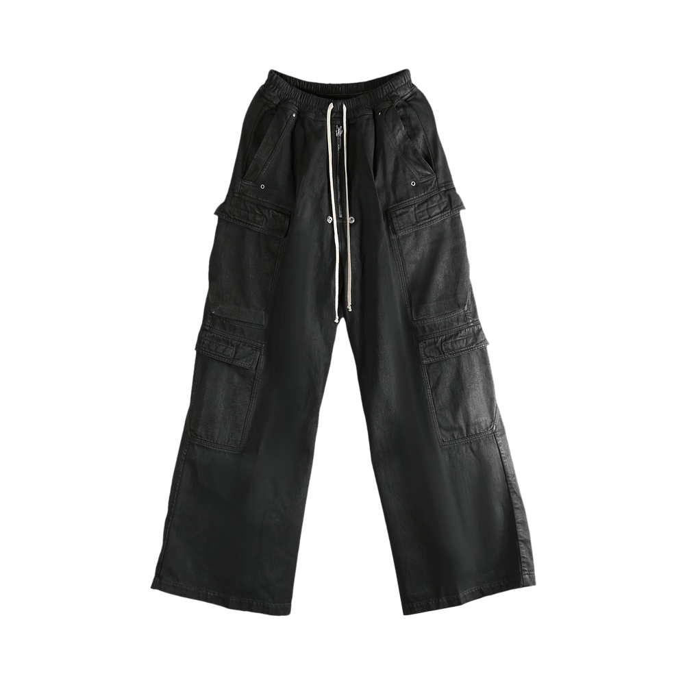Buy Rick Owens Double Cargo Jumbo Belas Pants 'Black Wax