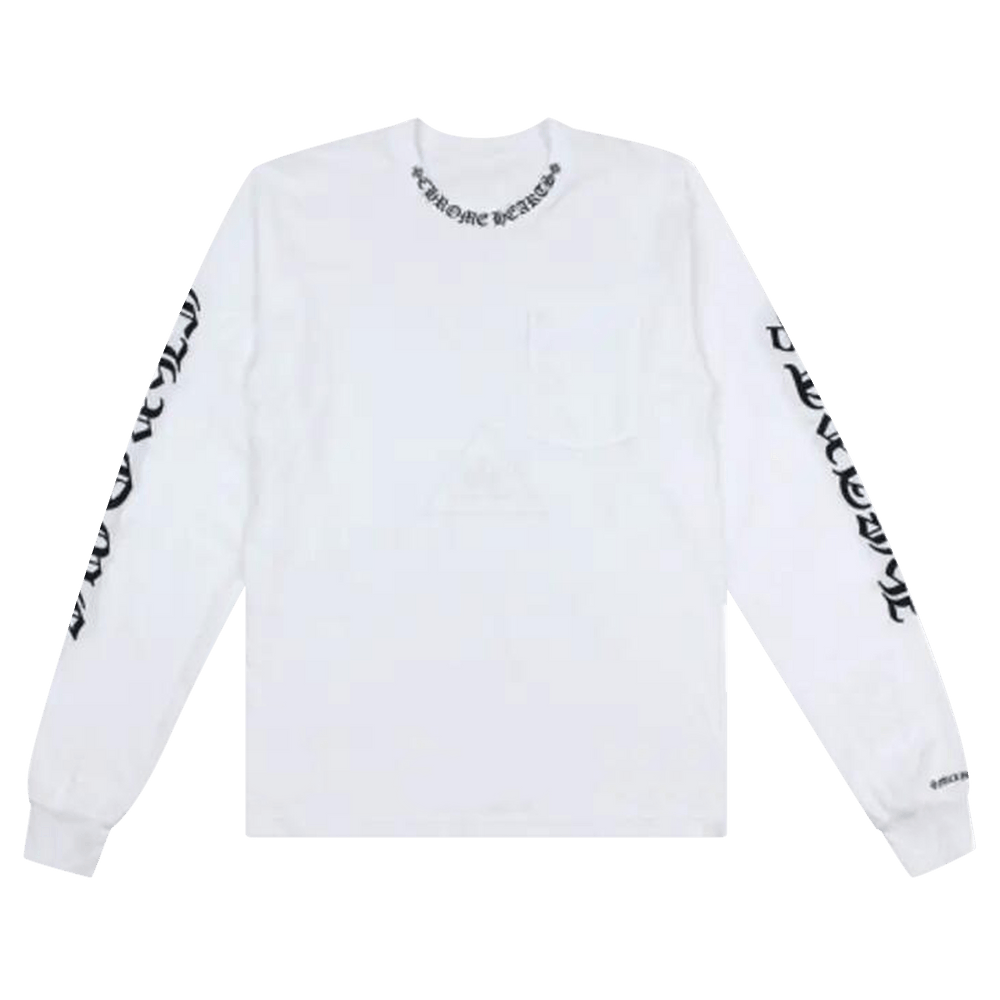 Buy Chrome Hearts Neck Logo Long-Sleeve T-Shirt 'White' - 01383