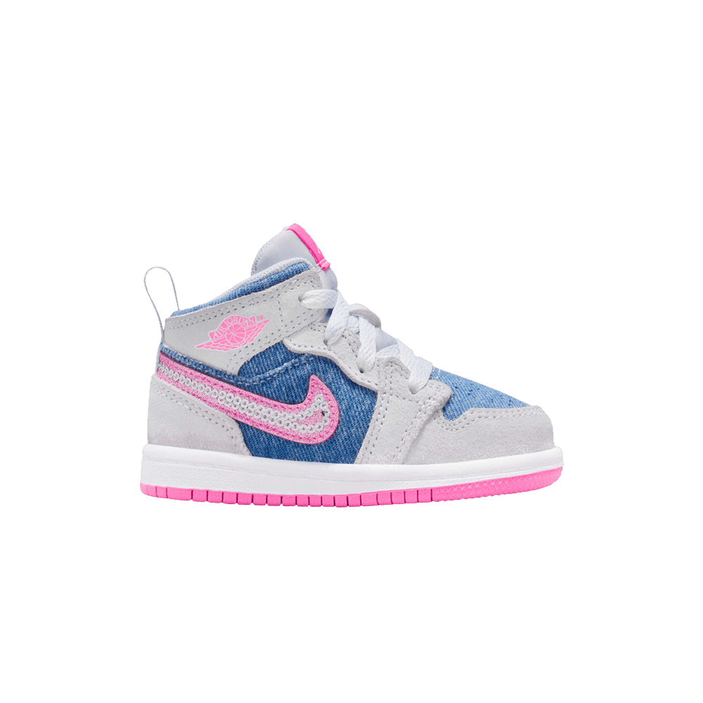 Air Jordan 1 Mid SE Td Denim Sequin