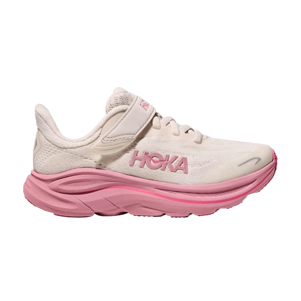Hoka Clifton 10 Little Kids Rose Cream Dried Rose