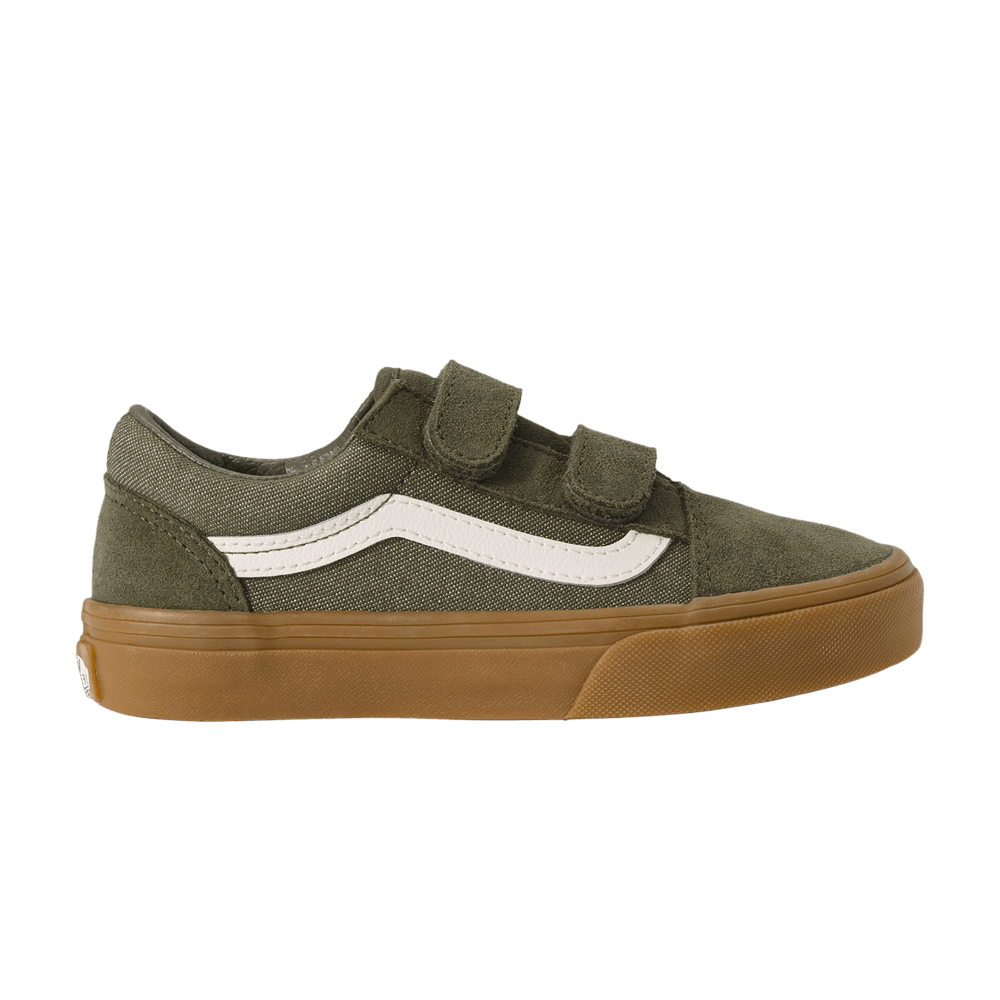 Vans Old Skool V Kids Green Gum