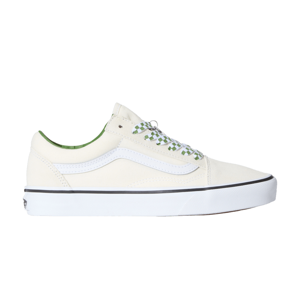 Vans Old Skool Checkerboard Lace - Marshmallow Green