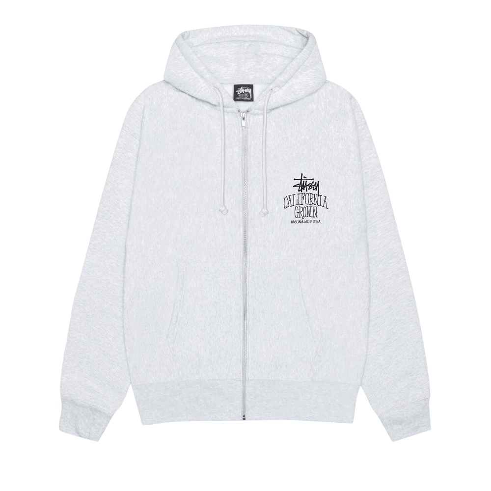 Buy Stussy Cali Grown Zip Hoodie 'Ash Heather' - 1975162 ASH | GOAT