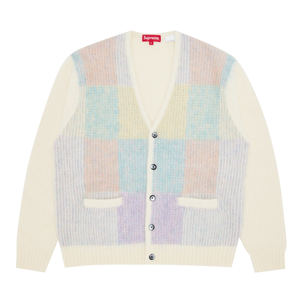 Buy Supreme Brushed Grid Cardigan 'White' - SS22SK6 WHITE | GOAT
