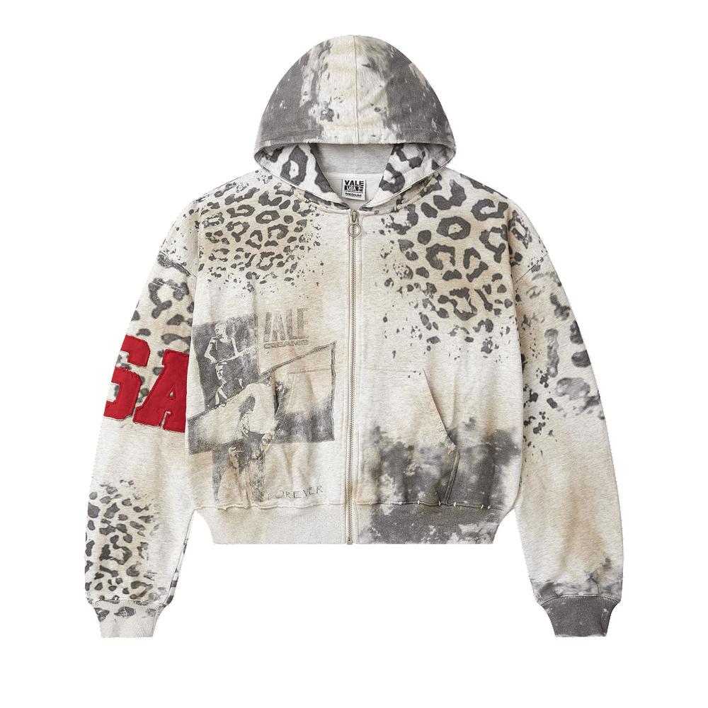 Buy Vale Forever Cheetah Zip Up 'Grey' - VALE 08 007 CZU GY | GOAT