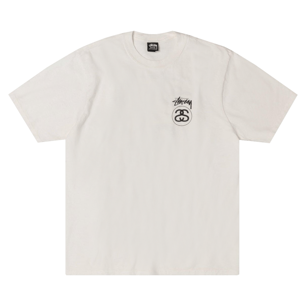 Buy Stussy Stock Link Tee Pigment Dyed 'Natural' - 1905118 NATU | GOAT