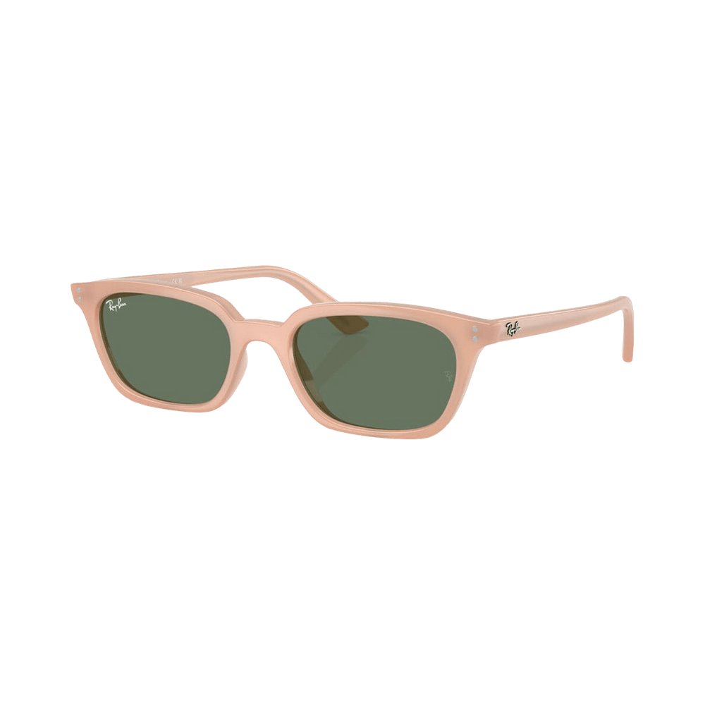 Ray-Ban Zaya Bio-Based Sunglasses RB4456 Pink Dark Green 53-19-145mm ZAYA BIO-BASED Sunglasses in Cloudy Natural Pink and Dark  main image 3