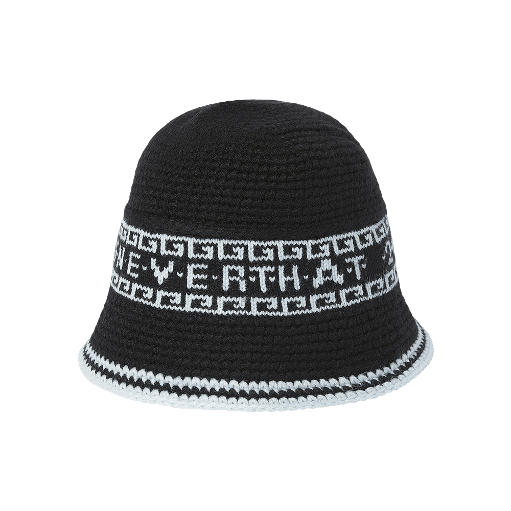 Buy thisisneverthat Crochet Bucket Hat 'Black' - TN243WHWBK04 BLAC