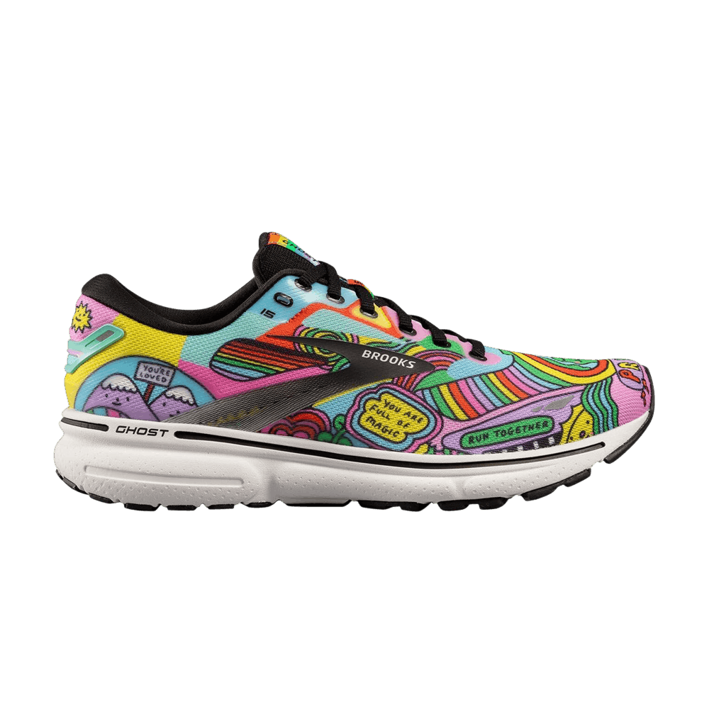 Buy Wednesday Holmes x Brooks Ghost 15 'Pride' - 110393 1D 058 | GOAT