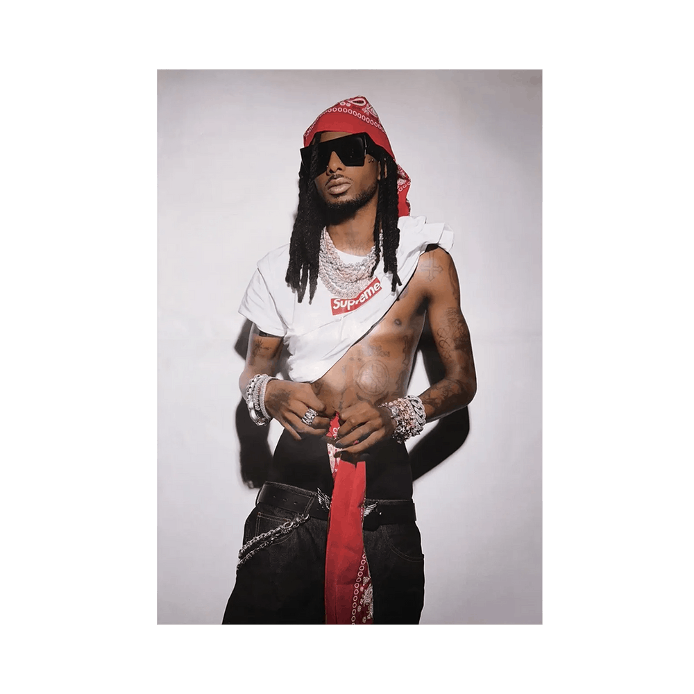 Supreme playboi Carti ポスター Playboi Carti Supreme FW 2025 RARE Box Logo Exclusive Poster