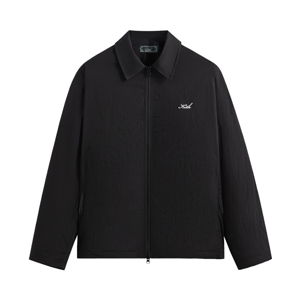 Buy Kith Wrinkle Nylon Jonas Coaches Jacket 'Black' - KHM011125