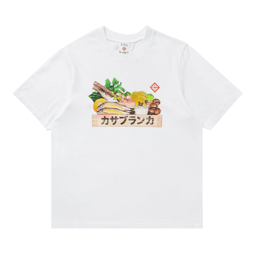 Buy Casablanca Ingredients Tee 'Bright White' - M AW25 JTS 001 03