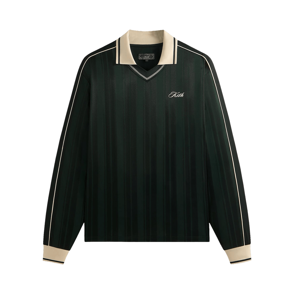 m*s様 た*ん様 KithPinstripe Tricot Panelled Kith Pinstripe Tricot Panelled Tee Magma Men's - FW24 - US