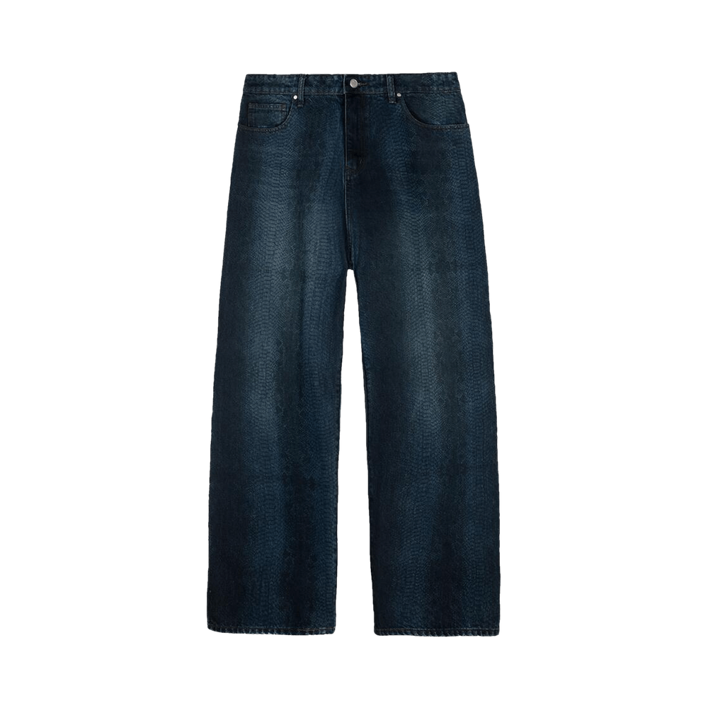 Buy Basketcase Gallery LAX Baggy Denim 'Snakeskin' - 12784