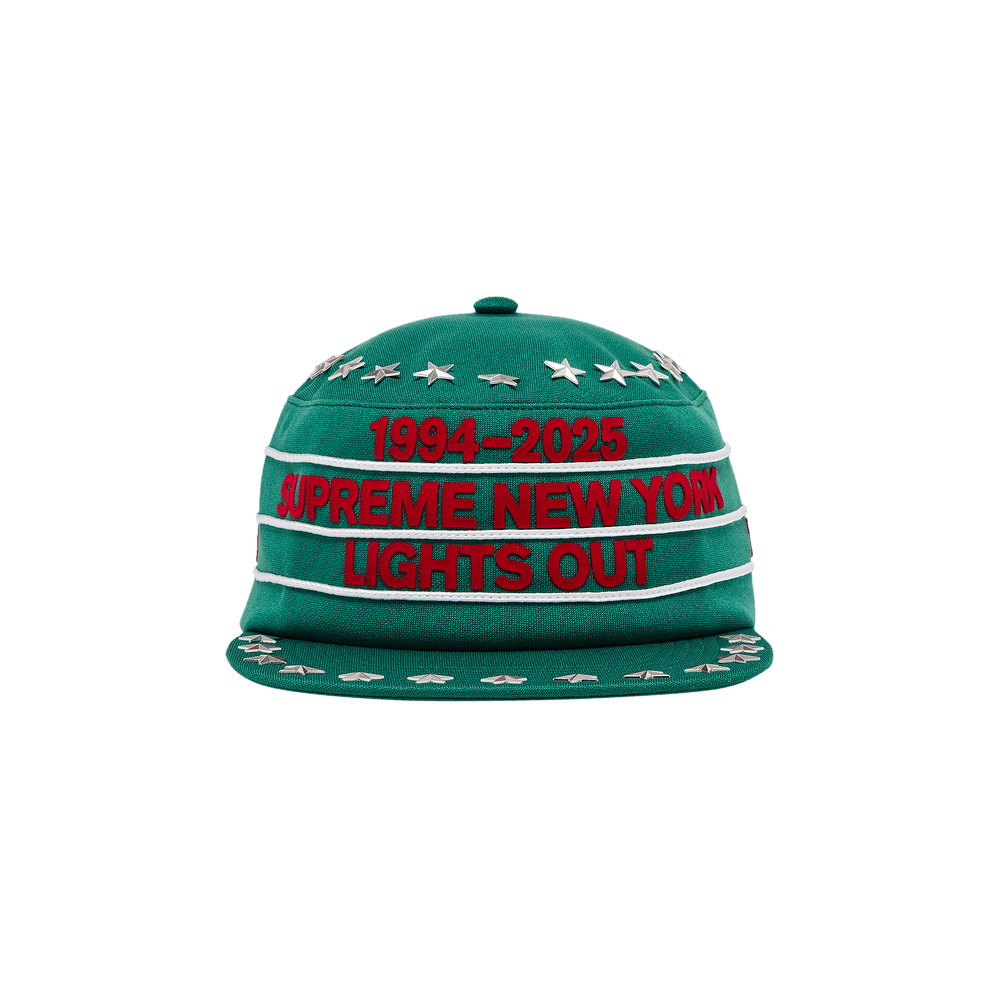Buy Supreme Stars Studded Pillbox Hat 'Dark Green' - FW25H67 DARK