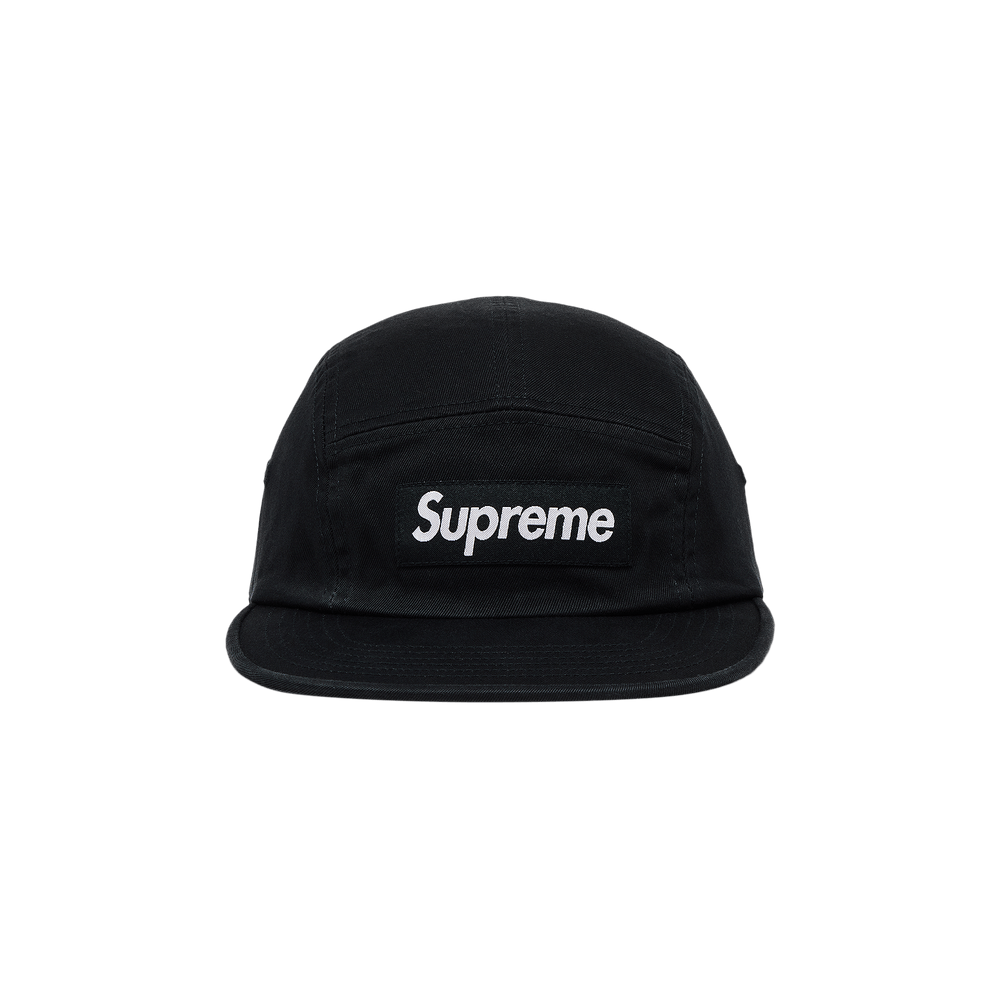 Supreme Washed Chino Twill Camp Cap 黒 Supreme Washed Chino Twill Camp Cap (SS25) Black - SS25 - US