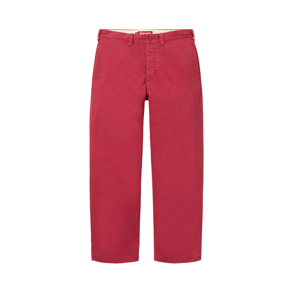 Buy Supreme Chino Pant 'Red' - FW25P22 RED | GOAT IT