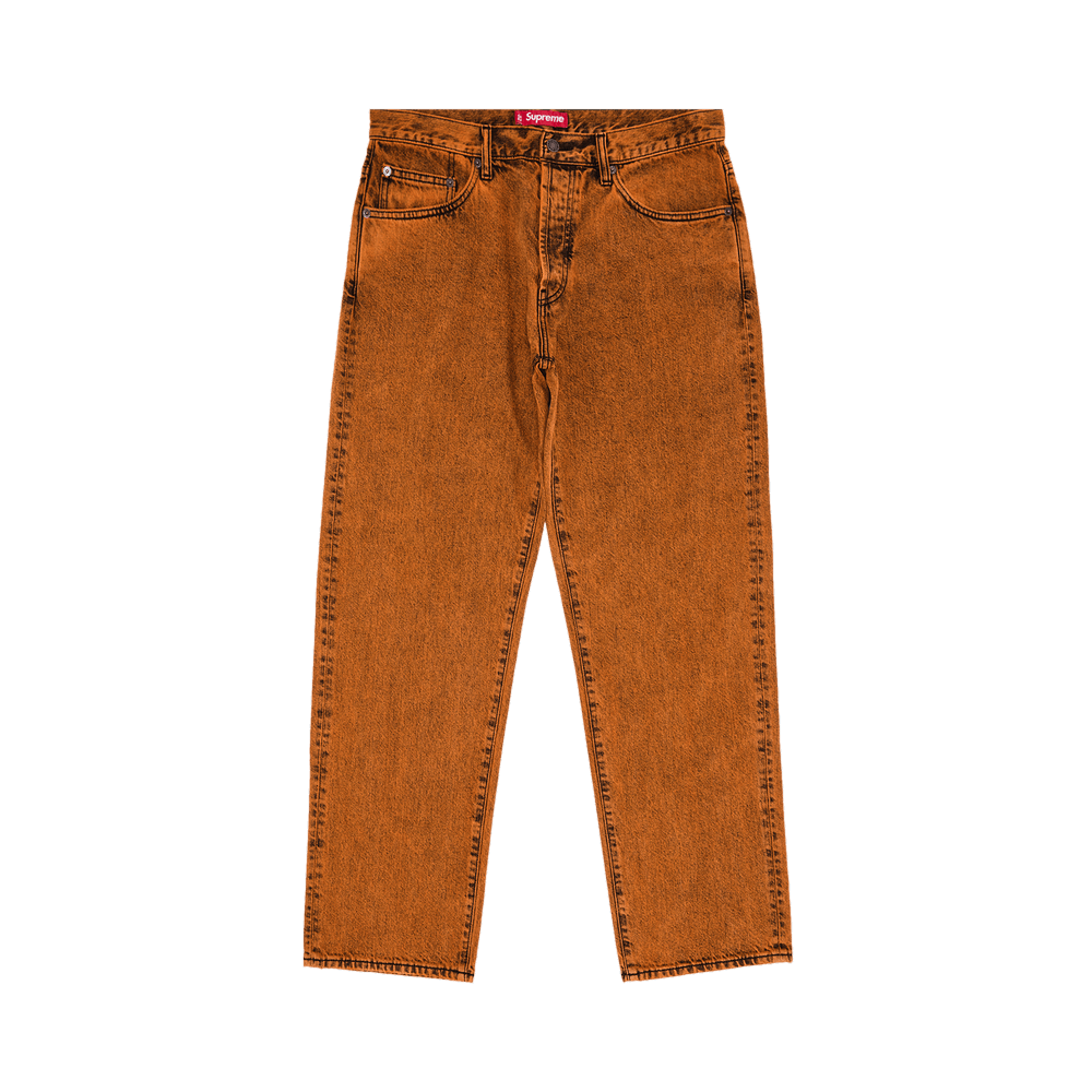 Buy Supreme Regular Jean 'Overdyed Orange' - FW25P21 OVERDYED