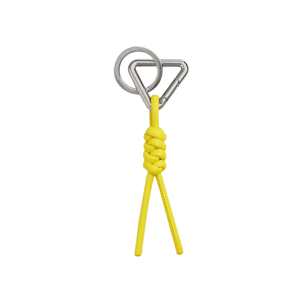 Buy Bottega Veneta Triangle Knot Key Ring 'Daffodil/Silver