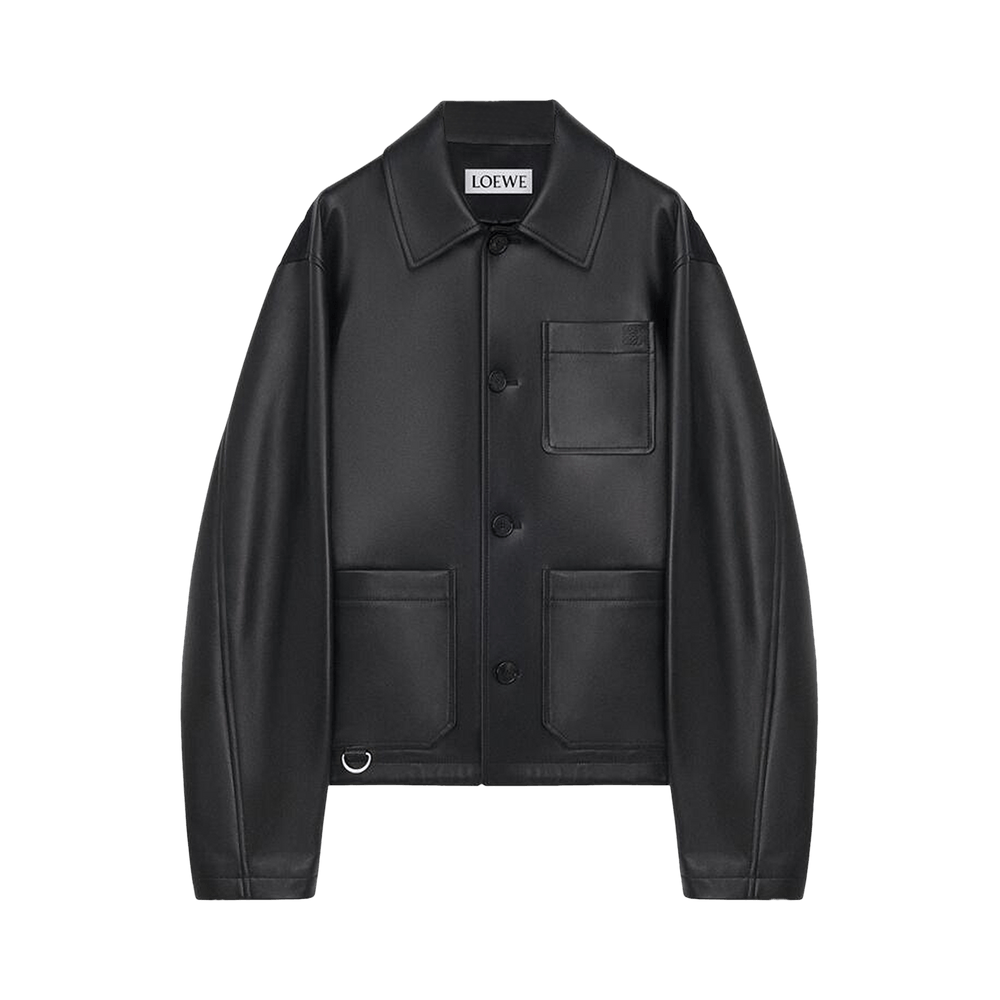 Buy Loewe Nappa Lambskin Workwear Jacket 'Black' - H526Y34L86 1100