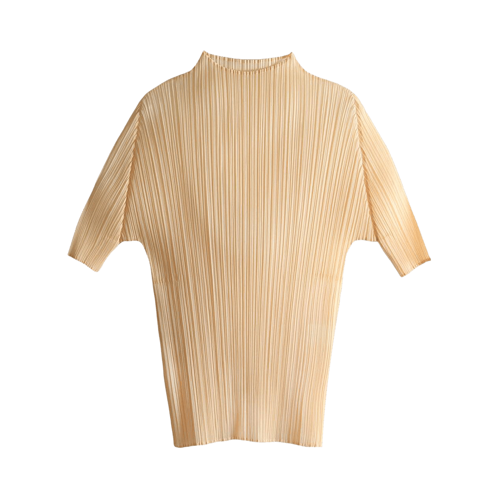 Buy Pleats Please Issey Miyake Lucid Pleats Shirt 'Cream Yellow
