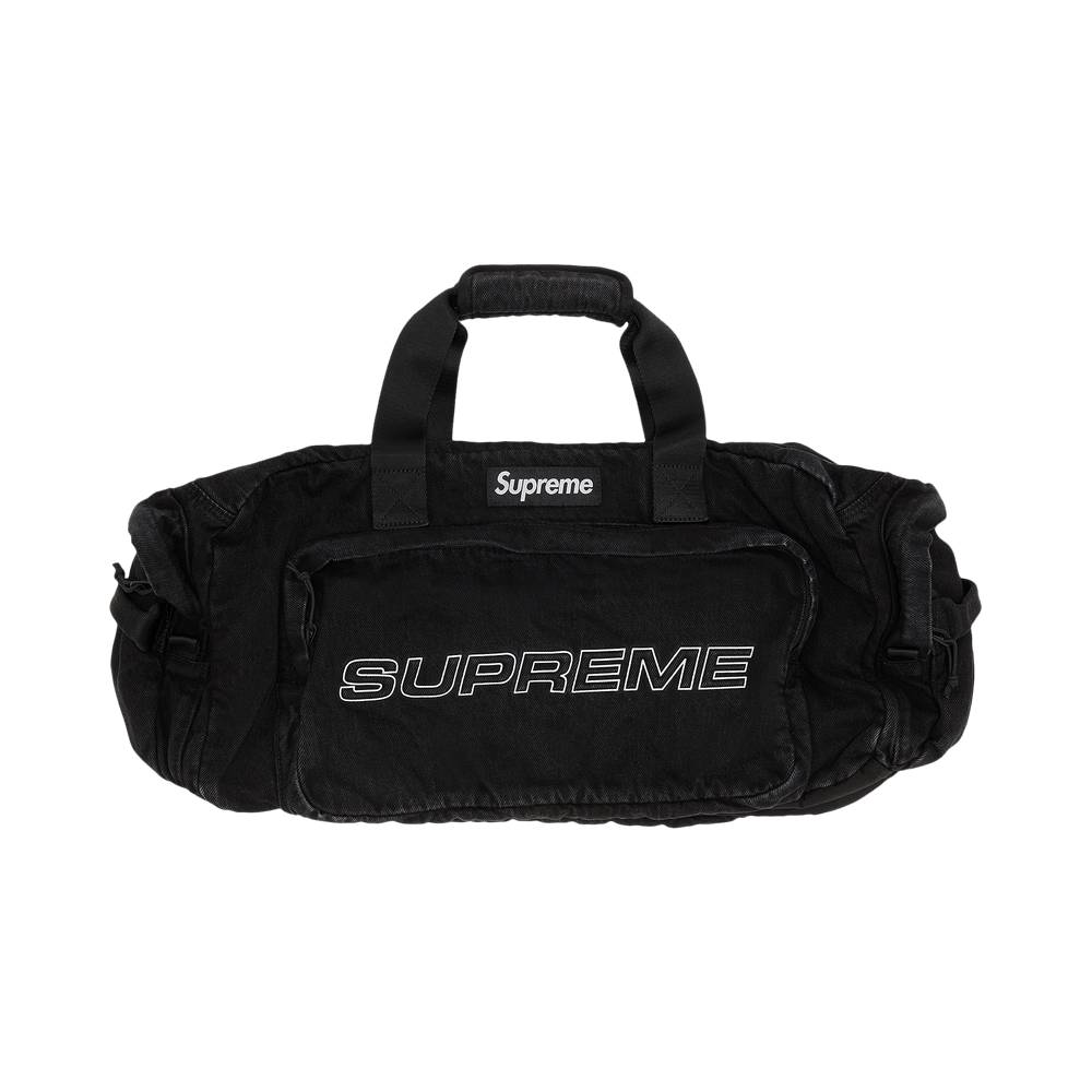 Buy Supreme Denim Duffle Bag 'Black' - FW25B2 BLACK | GOAT