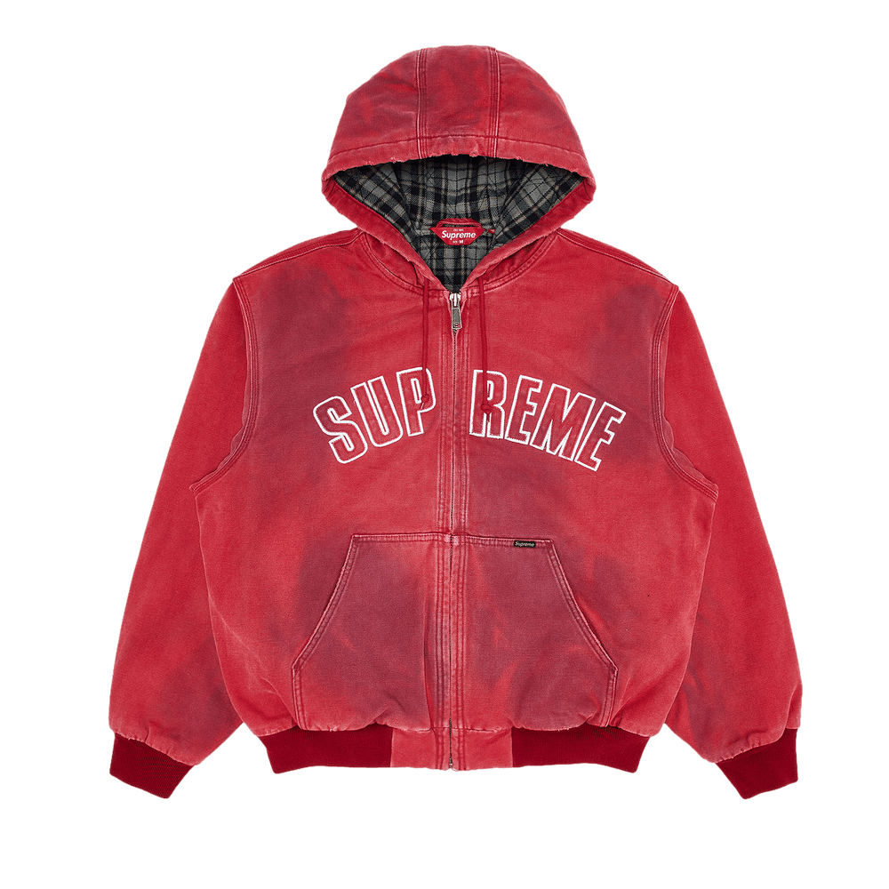 Buy Supreme Reflective Arc Hooded Work Jacket 'Red' - FW25J65 RED