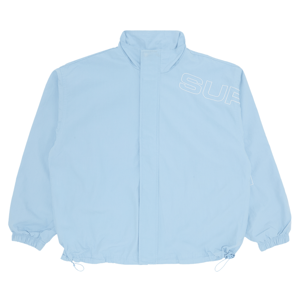 Buy Supreme Spellout Embroidered Ripstop Track Jacket 'Light Blue