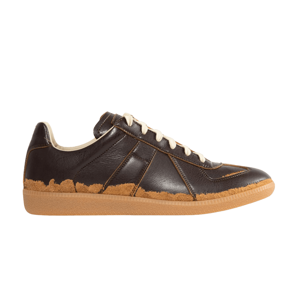 Buy Maison Margiela Replica 'Distressed Dark Brown Camel