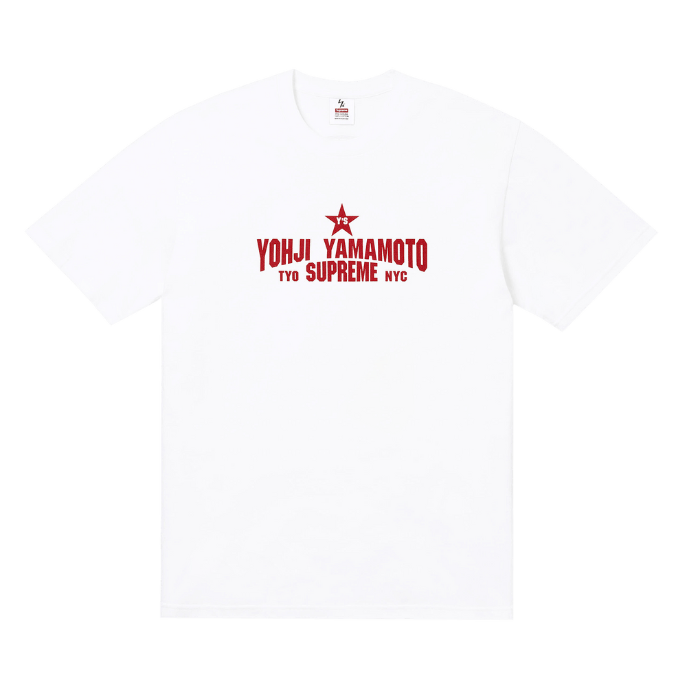 Supreme Y's Yohji Yamamoto Star Tee M 白 Buy Supreme x Y's Star Tee 'White' - FW25T3 WHITE | GOAT