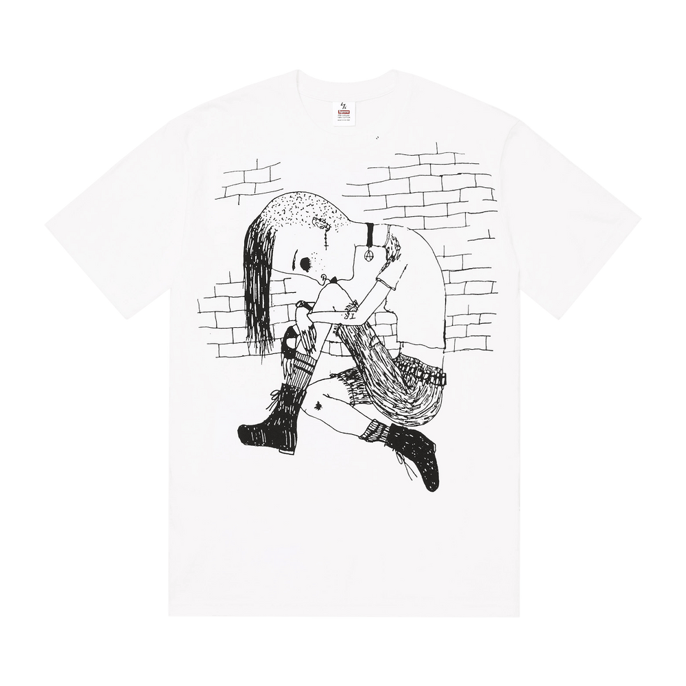 Supreme Y’s Thinker Tee White Buy Supreme x Y's Thinker Tee 'White' - FW25T4 WHITE | GOAT