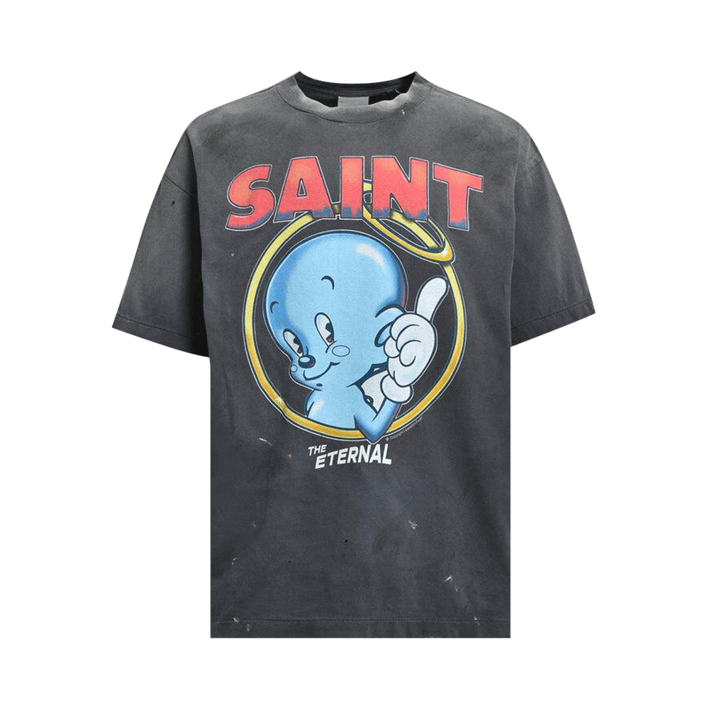 Buy SAINT Mxxxxxx Baby Michael Tee 'Black' - SM HR1 0000 003 | GOAT