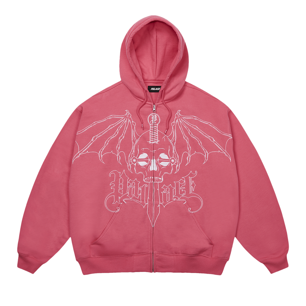 Palace Wingspan Triple Stitch ジップパーカー　L Palace Triple Stitch Zip Hood Pigment Black Men's - FW24 - US