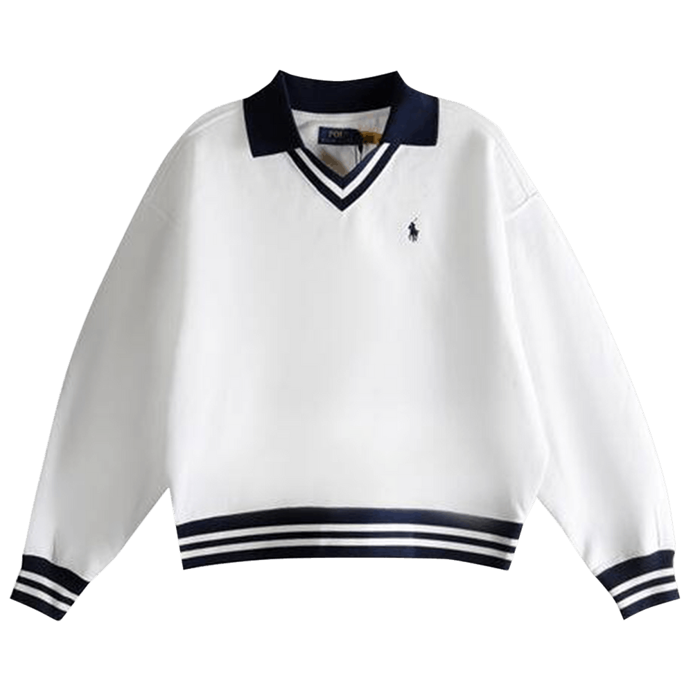 Buy Polo Ralph Lauren Fleece Knit Long Sleeve Collared-Sweatshirt