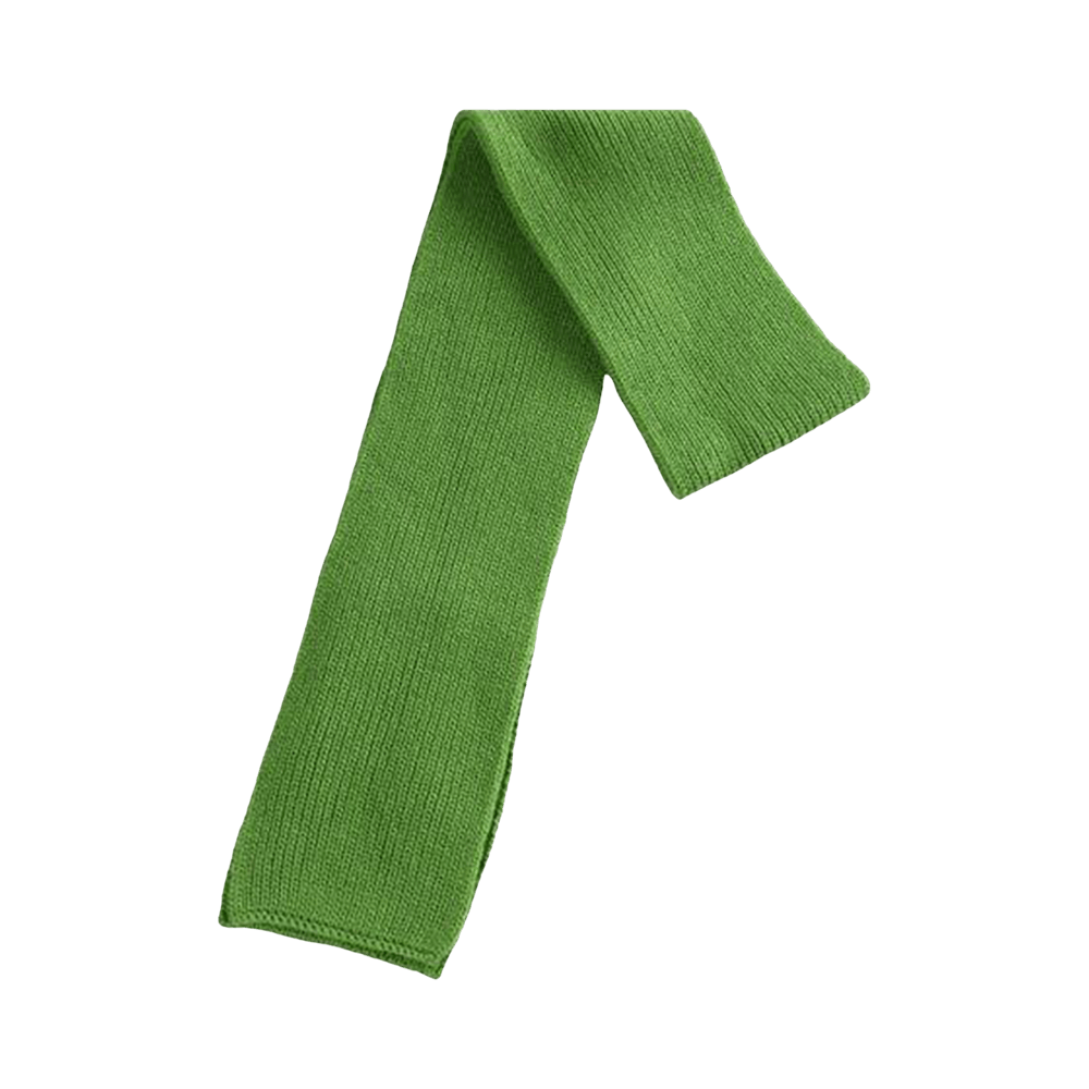 Buy Auralee Light Cashmere Knit Scarf 'Green' - A25AM07CJ GREE | GOAT
